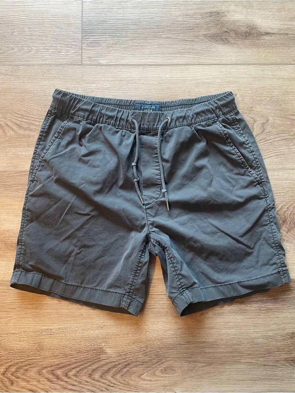 American Eagle Outfitters Men's Drawstring Shorts - Charcoal Gray